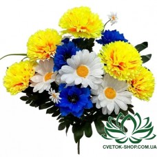 Василек, гвоздика, ромашка серия Украина, 57см